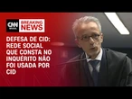 Rede social que consta no inquérito não foi usada por Cid, diz defesa | BASTIDORES CNN