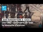 Aide humanitaire à Gaza : les ONG continuent de tirer la sonnette d'alarme • FRANCE 24