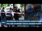 NRW: Schüsse in der Essener Innenstadt! Polizei fahndet - Täter auf der Flucht!