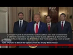 Trump: Da 40 anni Iran grida "Morte a Usa e a Israele". Ho deciso che non doveva continuare