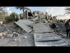 Gaza, si scava fra le macerie a Deir el-Balah