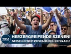 GEISELN SIND FREI: Israel im Ausnahmezustand! So emotional feiern die Menschen in Tel Aviv!