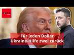 100-Prozent-Darlehen - Trump fordert für jeden Dollar Ukraine-Hilfe zwei zurück