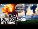 Putin embarrassed as Ukraine smashes St Petersburg oil plant and sets Russian Navy boats ablaze