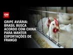 Gripe aviária: Governo negocia com China para regionalizar suspensão do frango | CNN 360º