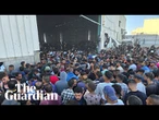 Four people killed after starving Palestinians burst into UN food warehouse in Gaza