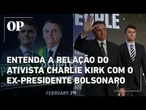 Ajuda em sanções e críticas a julgamento: Entenda a relação do ativista Charlie Kirk com Bolsonaro