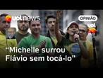 Michelle Bolsonaro surrou Flávio sem tocá-lo e abafou barulho da crise Jaques Wagner | Josias