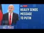 Putin has hit a new level of hostility against Europe, says defence secretary
