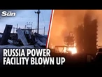 Ukrainian drones DESTROY Russian power substation in Belgorod with HIMARS rockets