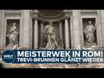 ROM: Trevi-Brunnen erstrahlt nach Restaurierung – Sauber und bereit für Millionen Besucher!