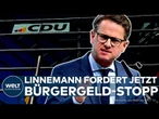 DEUTSCHLAND: Sozialstaat in der Kritik – Linnemann drängt auf harte Bürgergeld-Reformen