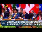 G20-GIPFEL IN BRASILIEN: Kampfansage an Klimaerwärmung und Welthunger! Minimalkompromiss bei Kriegen