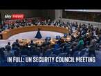 UN Security Council meeting on situation in Democratic Republic of Congo