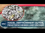 NIEDERSACHSEN: Riesiger Hagel richtet massive Schäden an! Feuerwehren im Dauereinsatz