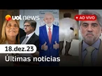 UOL News 1ª edição com Fabíola Cidral (18/12/2023)