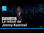 États-Unis : l'émotion de Jimmy Kemmel pour son retour • FRANCE 24