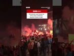 Napoli fans celebrate Serie A win in Naples. #Napoli #Naples #SerieA #BBCNews
