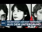 DEUTSCHLANDS RAF-TERRORIST: Burkhard Garweg verteidigt Anschläge in geheimem Untergrund-Brief!