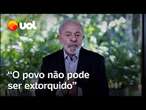 Lula defende 'educar a população' para trocar alimentos caros: 'O povo não pode ser extorquido'