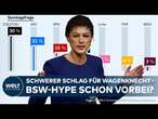 PAUKENSCHLAG FÜR WAGENKNECHT: BSW rutscht auf 3 Prozent - Merz beliebtester Kanzlerkandidat