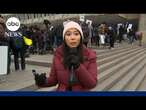 Fired federal workers protest at HHS headquarters against agency cuts