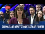 Chancellor delivers speech as UK economy grows more than expected