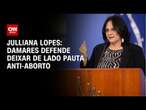 Julliana Lopes: Damares defende deixar de lado pauta anti-aborto | CNN ARENA