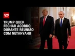 Conflito em Gaza: Trump quer fechar acordo de cessar-fogo em reunião com Netanyahu | CNN PRIME TIME