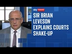 Sir Brian Leveson says 'drastic action' needed to stop collapse of justice system