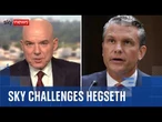 'Are you hiding the truth?': Hegseth challenged by Sky News over Minab bombing