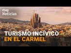 Unos VECINOS de BARCELONA denuncian un TURISMO INSOSTENIBLE | RTVE Noticias