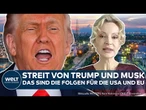 TRUMP VS. ELON MUSK: Streit eskaliert! Das sind die Folgen für US-Wirtschaft und EU