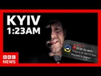 My night under fire: Inside a missile attack on Kyiv | BBC News