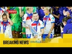 Lionesses arrive back in England after defending their Euros title