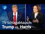 TV-Duell zwischen Trump und Harris: Erst Handschlag, dann harte Attacken