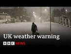 Heavy snow causes travel disruption across UK as weather warnings remain in place | BBC News