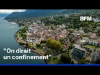 ROBIN DE BFM - Évian-les-Bains se prépare à accueillir le sommet du G7 dans une ville… déserte