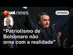 Bolsonaro cita obsessão pelo Brasil; pose de patriota que destoa de articulação pró-anistia | Josias