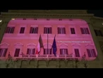 Montecitorio illuminato di rosa per campagna sensibilizzazione sui tumori del seno di Komen Italia