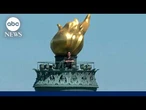 David Muir's rare access at highest point inside Statue of Liberty