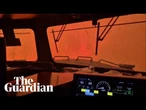 Train crew in Canada 'encased' by intense flames amid wildfires