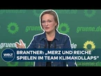 HITZEWELLE IN DEUTSCHLAND: Grünenchefin Franziska Brantner teilt gegen CDU aus!