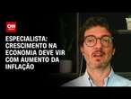 Especialista:Crescimento na economia deve vir com aumento da inflação | CNN 360°