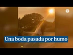 Una boda pasada por humo en la finca de los hermanos Sandoval por los incendios de Madrid