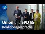 Union und SPD einigen sich auf Koalitionsverhandlungen