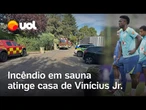 Mansão de Vini Jr. é atingida por incêndio em Madri; sauna teria causado as chamas