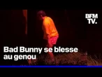 Bad Bunny se blesse au genou lors d'une représentation à Porto Rico