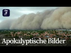 Riesiger Sandsturm verdunkelt den Himmel von Arizona
