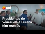 Venezuela x Guiana: Maduro e Irfaan Ali apertam as mãos após reunião para discutir Essequibo